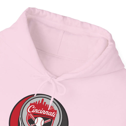 Grateful Dead - Cincinnati Reds Grateful Dead Unisex Heavy Blend Hoodie - Hooded Sweatshirt - StealieShop